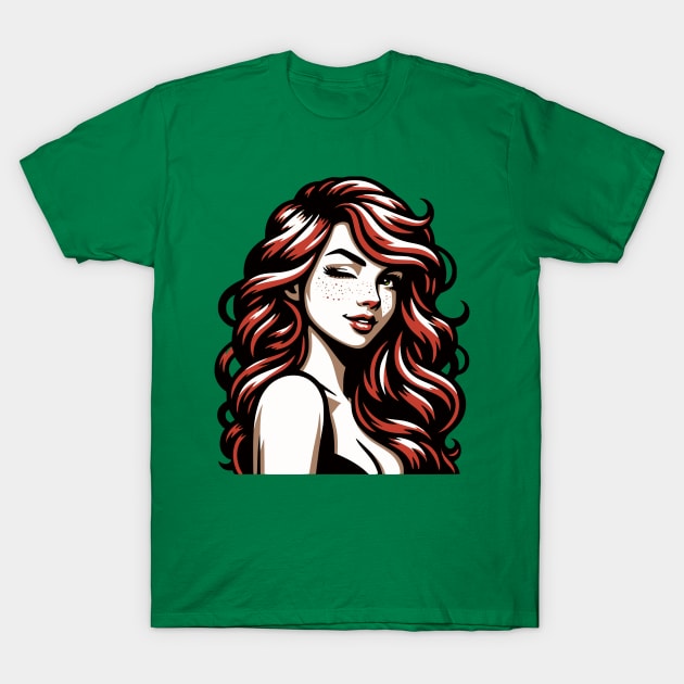 Irish Woman T-Shirt by JSnipe